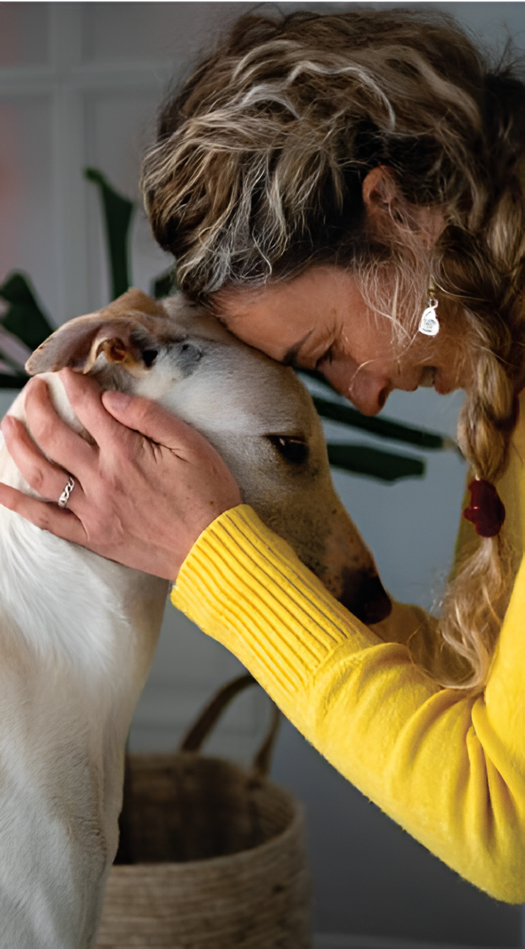 Pet owner with emotional support animal