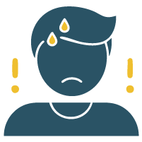 reduced symptoms of anxiety and emotional distress