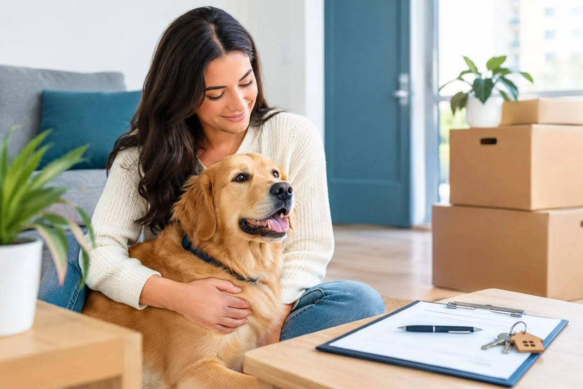 moving with furry friend